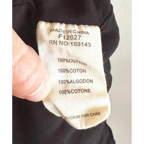 Frnch Paris Cylia Maxi Dress Medium? Minimalist Tiered Poplin Oversized Pockets - Picture 8 of 12